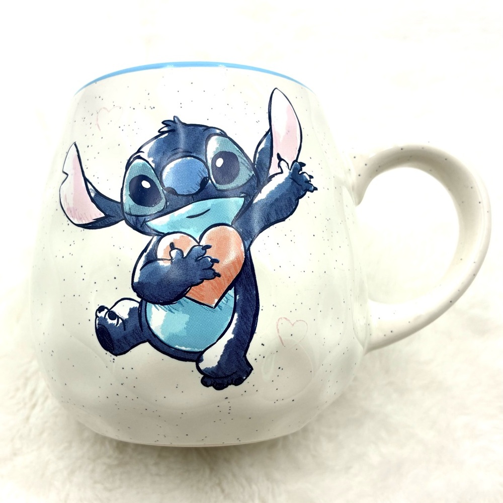 Disney Stitch Speckled White Mug